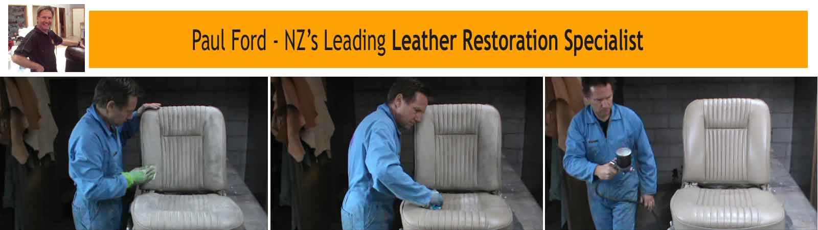 Leather repair and restoration specialist Paul Ford