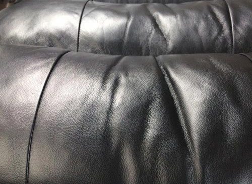 Black Leather Couch After