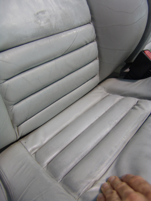 discoloured panels drivers seat