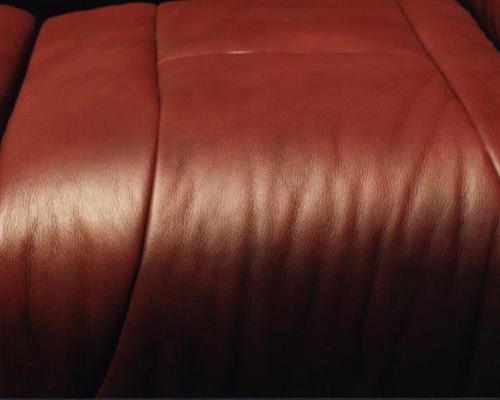 repaired leather couch