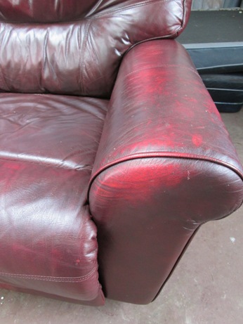 colour worn off chair