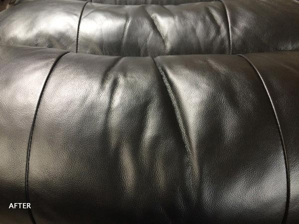 refinished leather