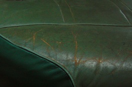 cracked leather car seat